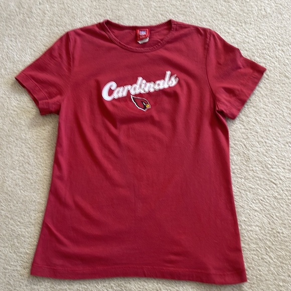 Cute NFL For Her Arizona Cardinals Red Tee Shirt Size Large - Picture 5 of 12
